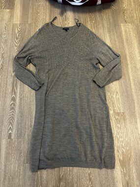 Lands End Morino Wool Sweater Dress